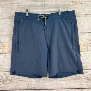 Roark Layover Trail Packable Short Men's Size 32 Blue Board Shorts